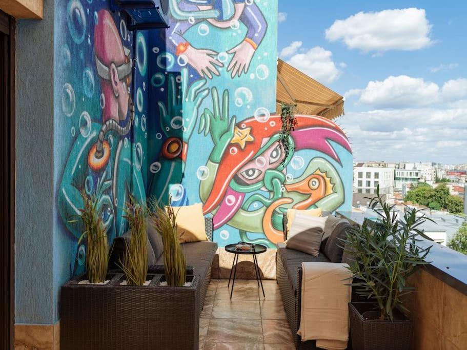 Terrasse Des Plongeurs Leilighet Bucureşti Eksteriør bilde