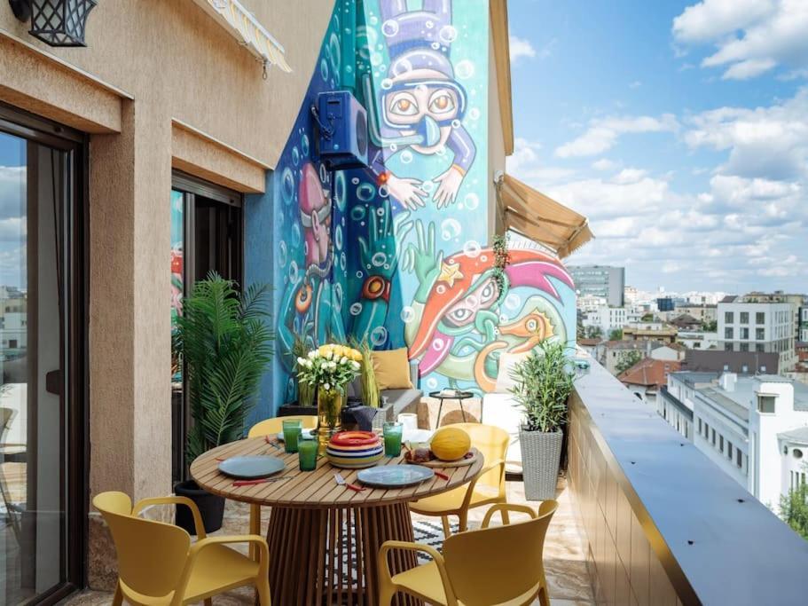 Terrasse Des Plongeurs Leilighet Bucureşti Eksteriør bilde